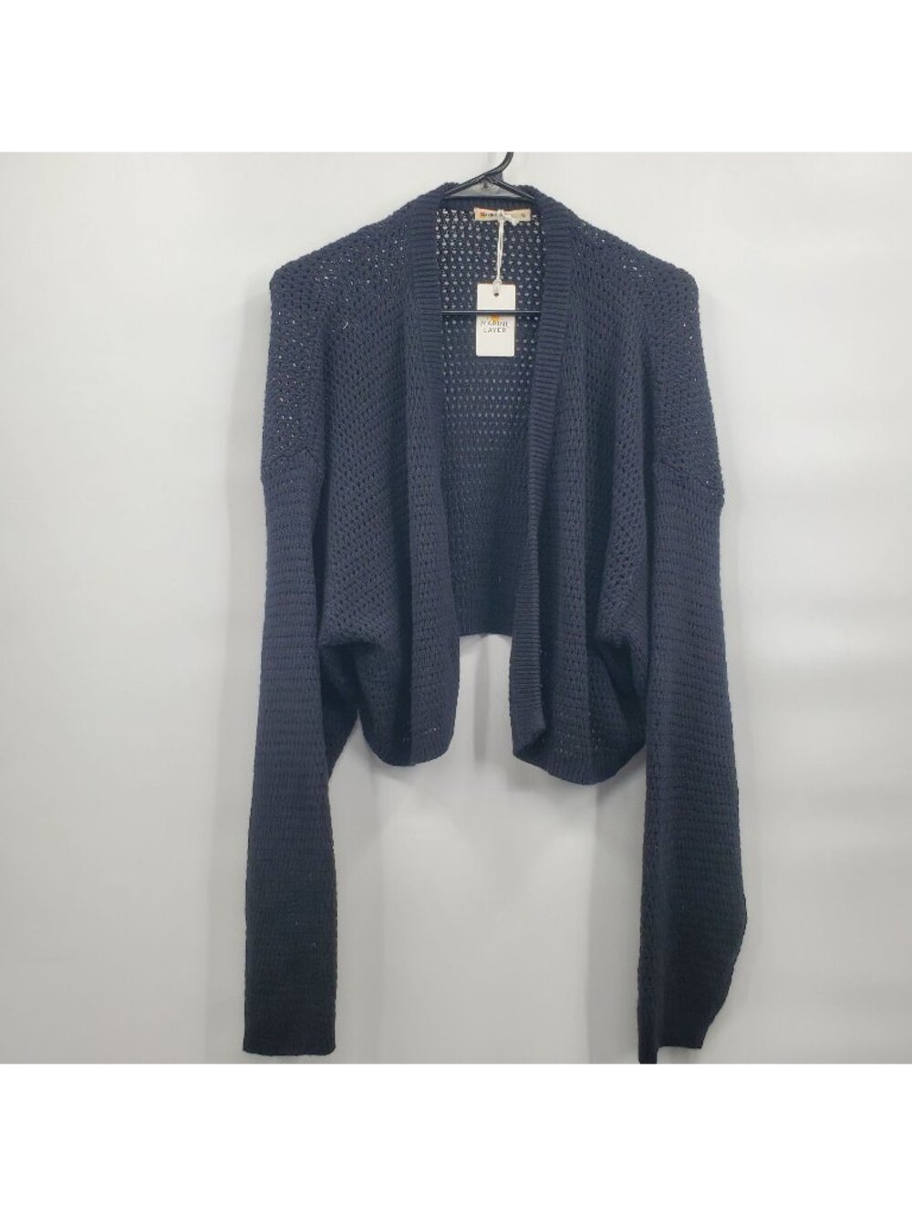Marine Layer Knit Anacapa Cardigan Top Women Size XL NWT Relaxed Cop Fit Black